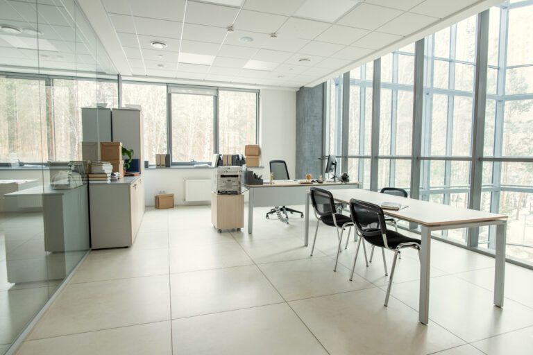 office with panoramic window